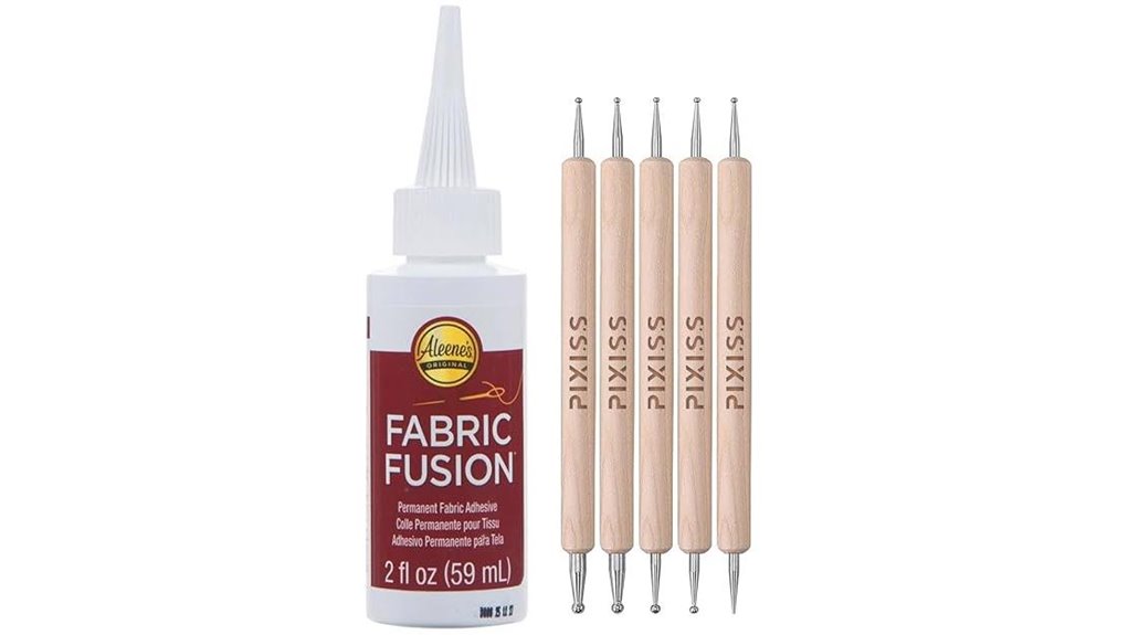 clear washable fabric glue set