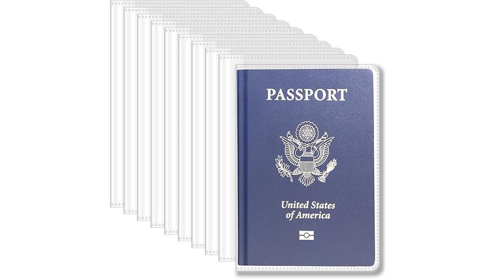 clear waterproof passport covers