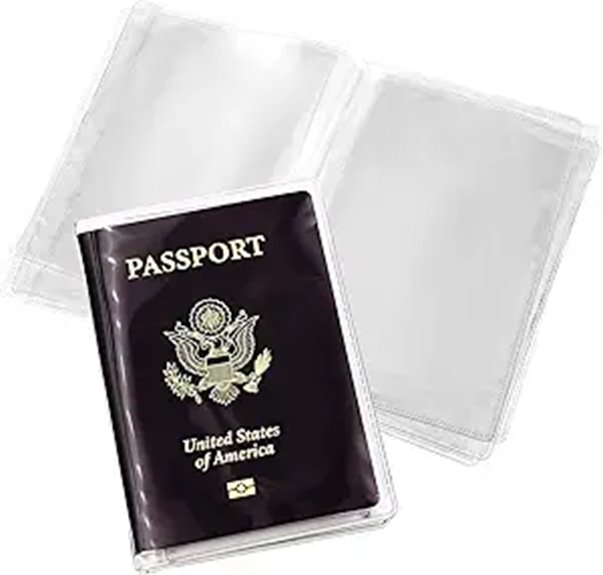 clear waterproof passport holders