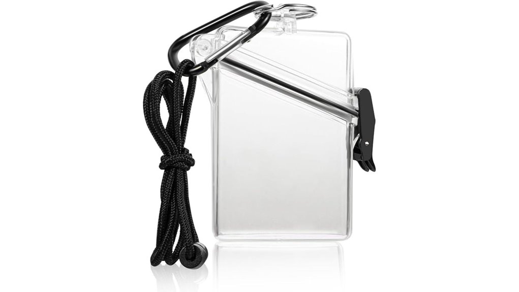 clear waterproof vertical badge holder