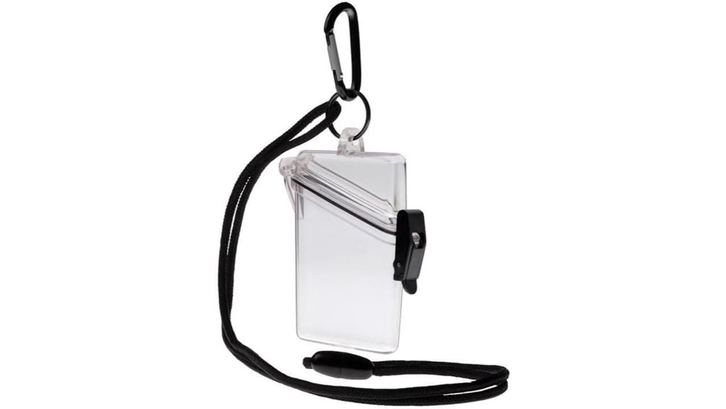 clear waterproof vertical badge holder