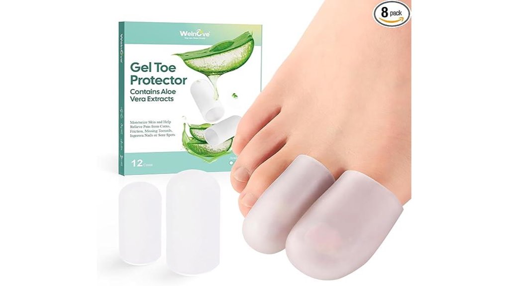 clear welnove silicone toe caps