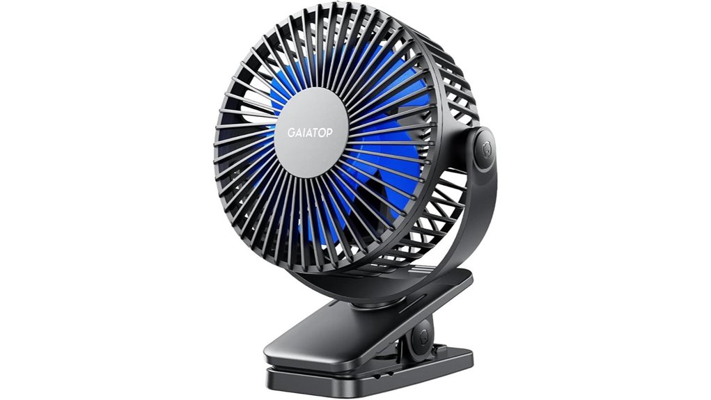 clip on rechargeable mini fan