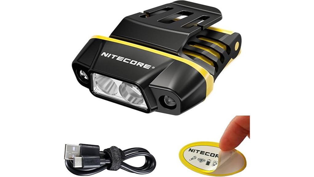 clip on usb c rechargeable headlamp