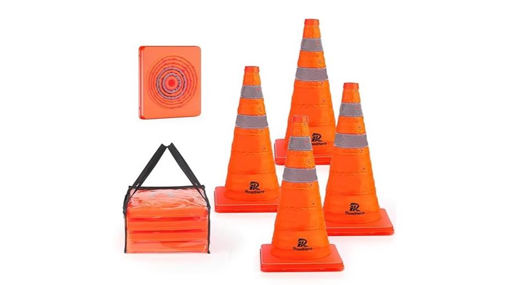 collapsible 18 inch traffic cones