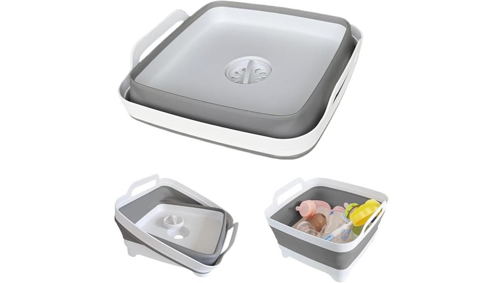 collapsible 2 4 gallon baby basin