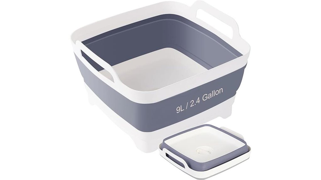 collapsible 2 4 gallon wash basin