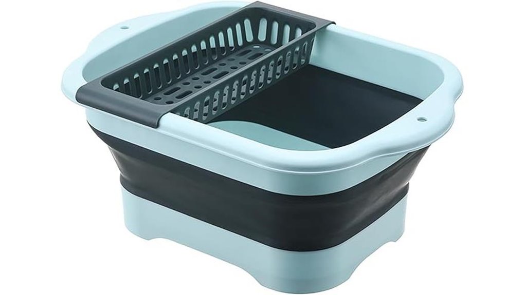 collapsible 2 98 gallon dish basin