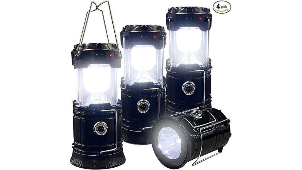 collapsible 4 pack led lanterns