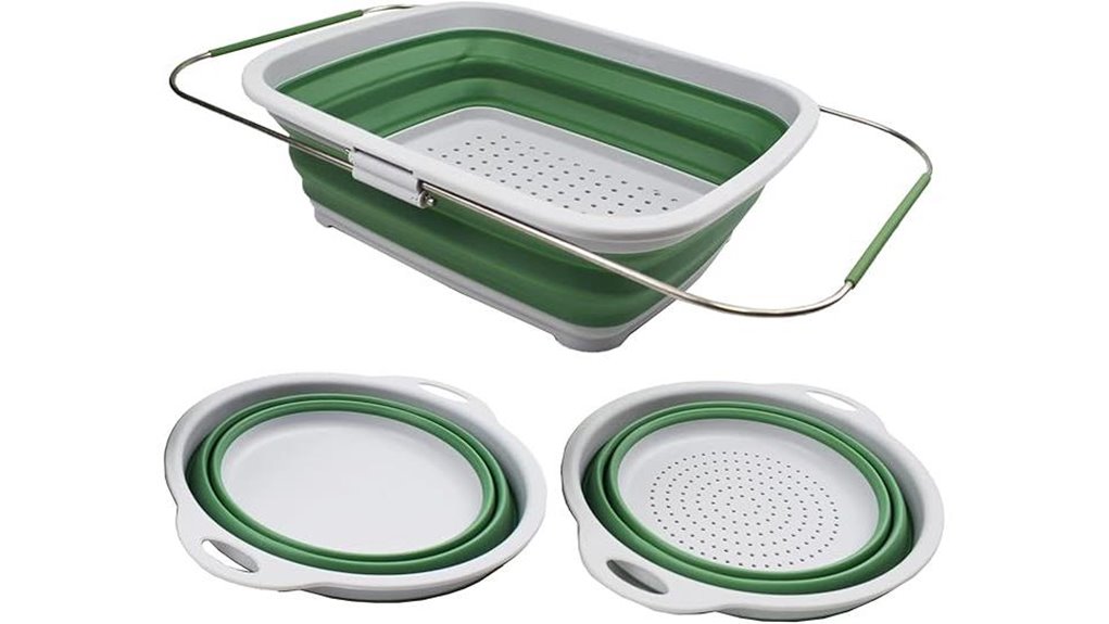 collapsible basket colander bowl