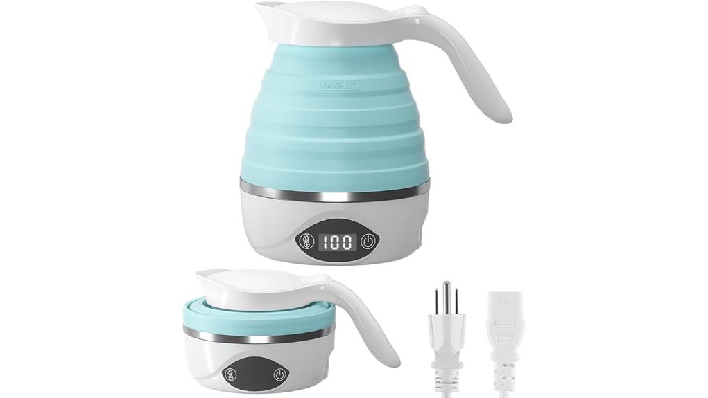 collapsible dual voltage kettle