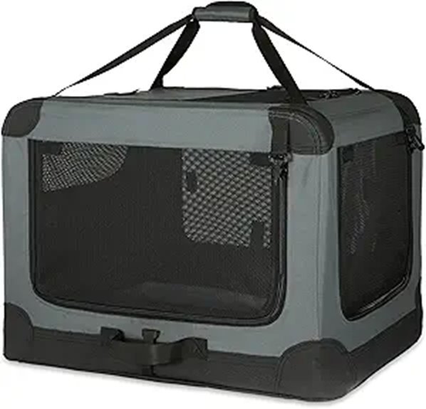 collapsible four door soft crate