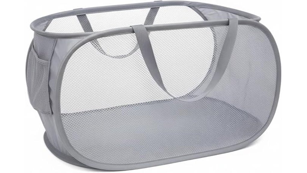 collapsible mesh laundry basket