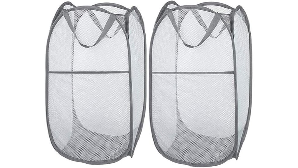 collapsible mesh laundry basket set