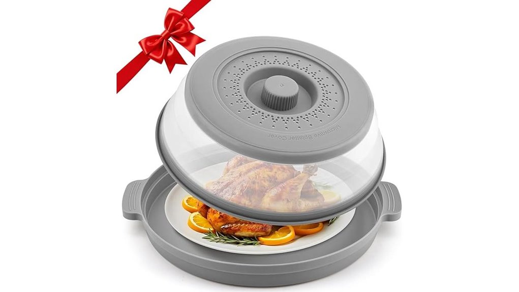 collapsible microwave splatter cover