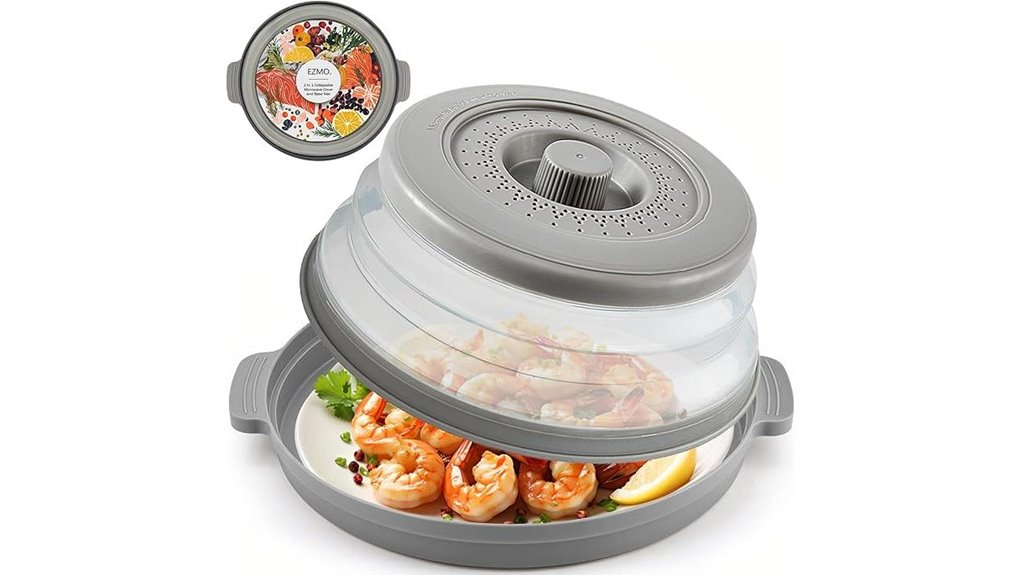 collapsible microwave splatter cover