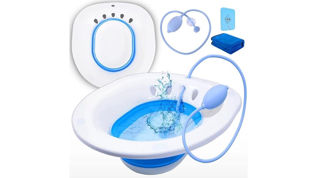 collapsible postpartum hemorrhoid sitzbath