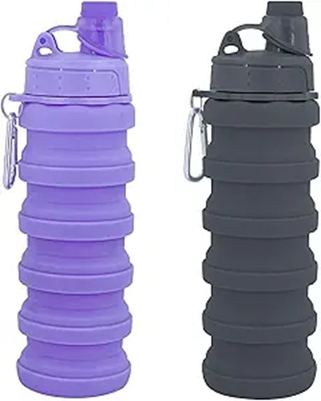 collapsible silicone 500ml bottle