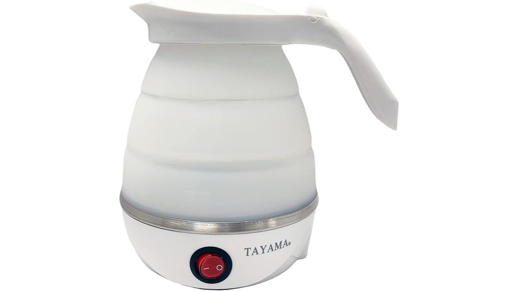 collapsible silicone dual voltage kettle