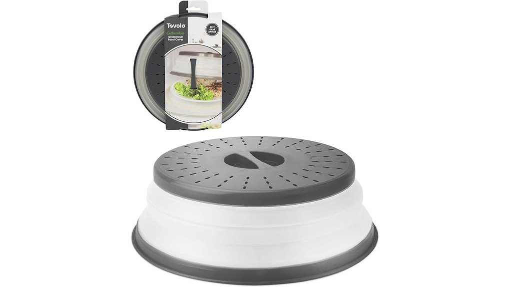 collapsible silicone microwave splatter cover