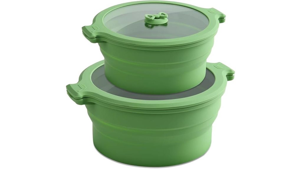 collapsible silicone microwave steamer