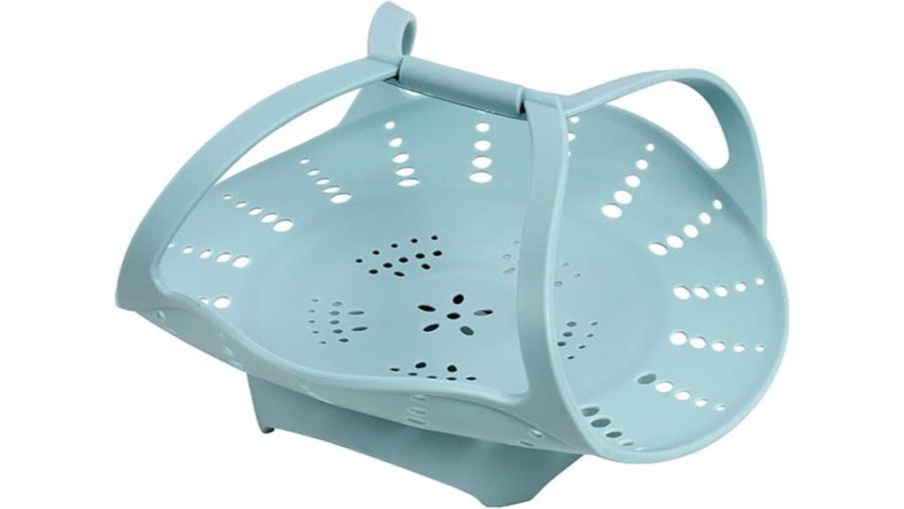 collapsible silicone steamer basket