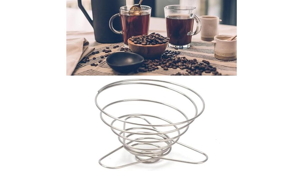 collapsible stainless steel pour over