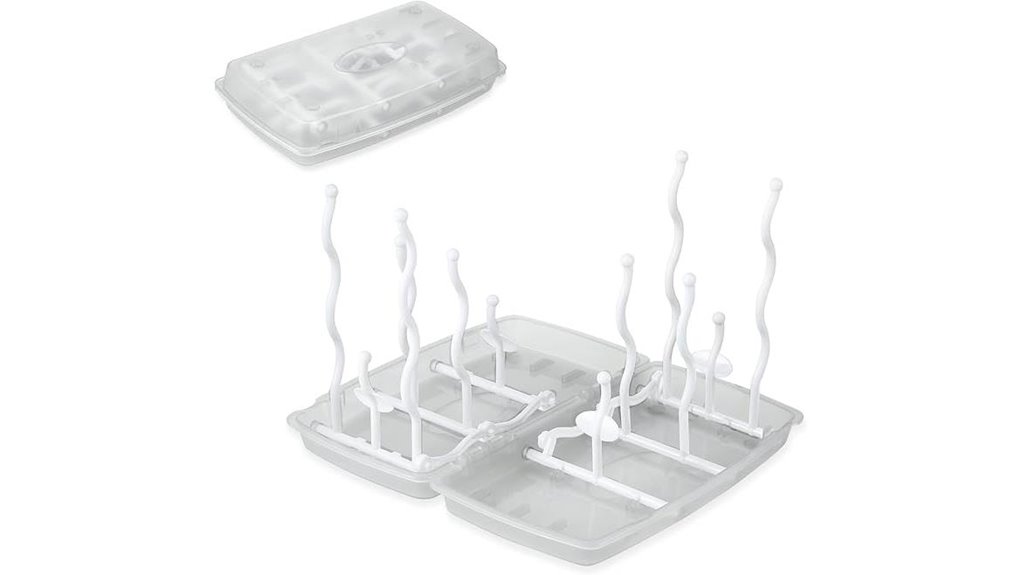 collapsible vertical baby bottle drying