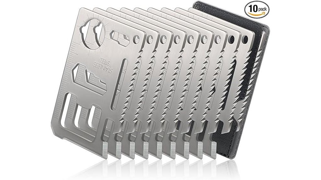 compact 11 in 1 credit card multitool