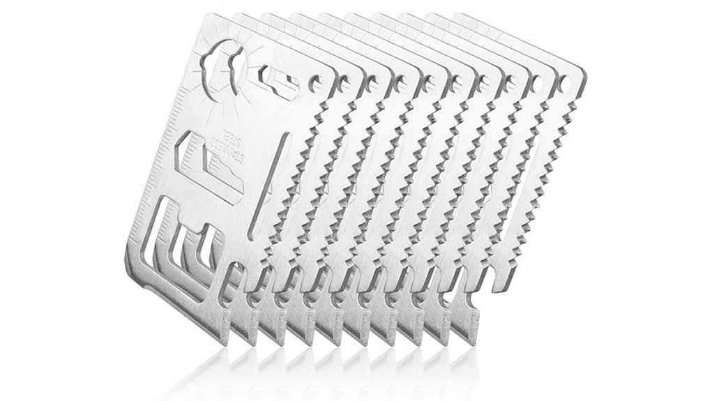compact 11 in 1 credit card tool