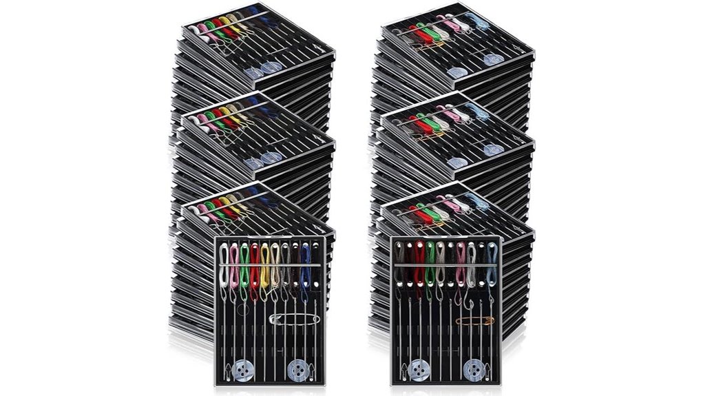 compact 36 piece pre threaded sewing kit