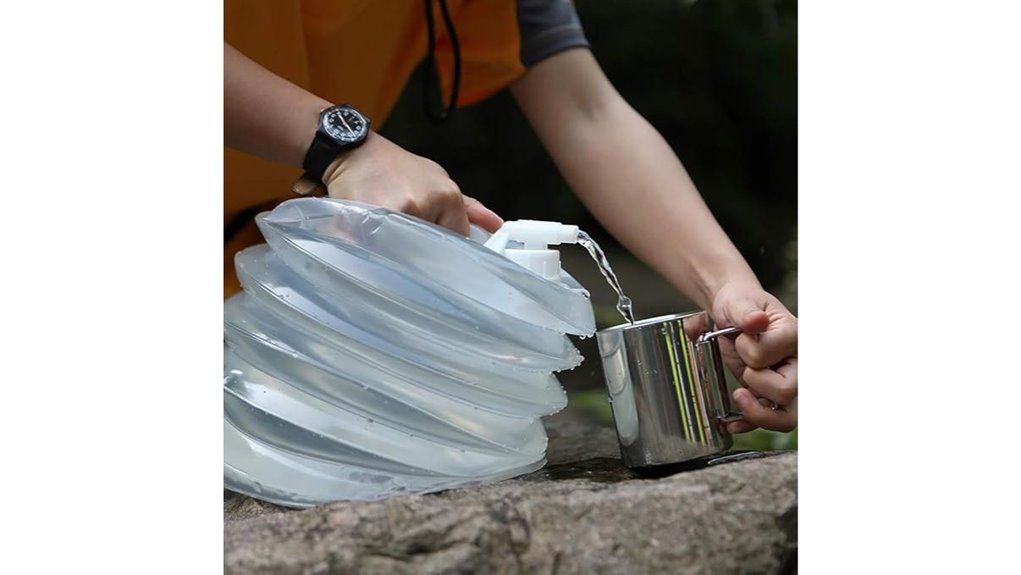compact 5l collapsible water jerrycan