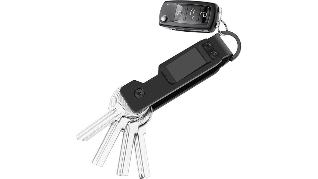 compact aluminum key organizer