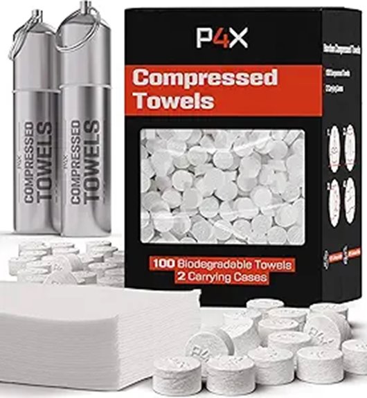 compact bamboo towel tablets