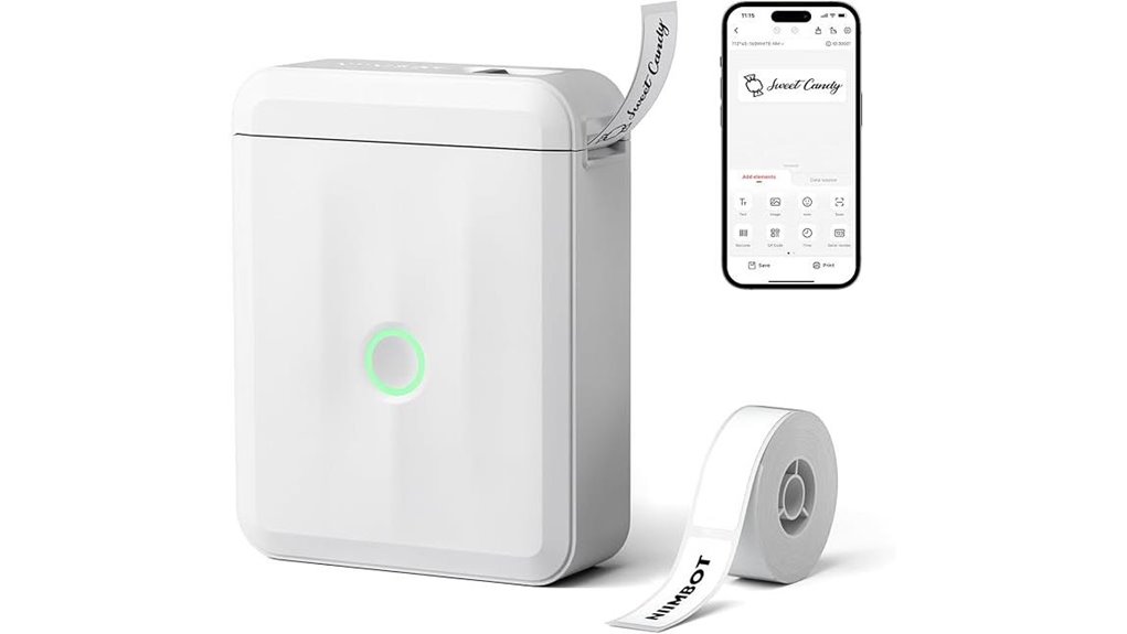 compact bluetooth mini thermal labeler