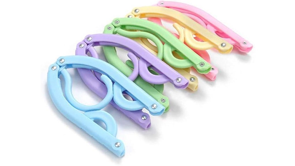 compact collapsible travel hangers pack