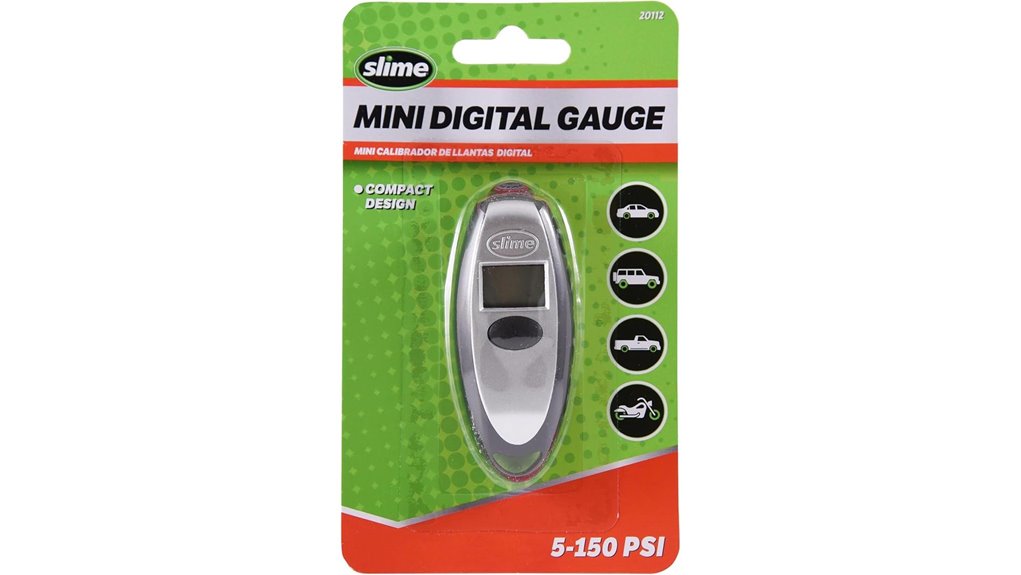 compact digital tire gauge