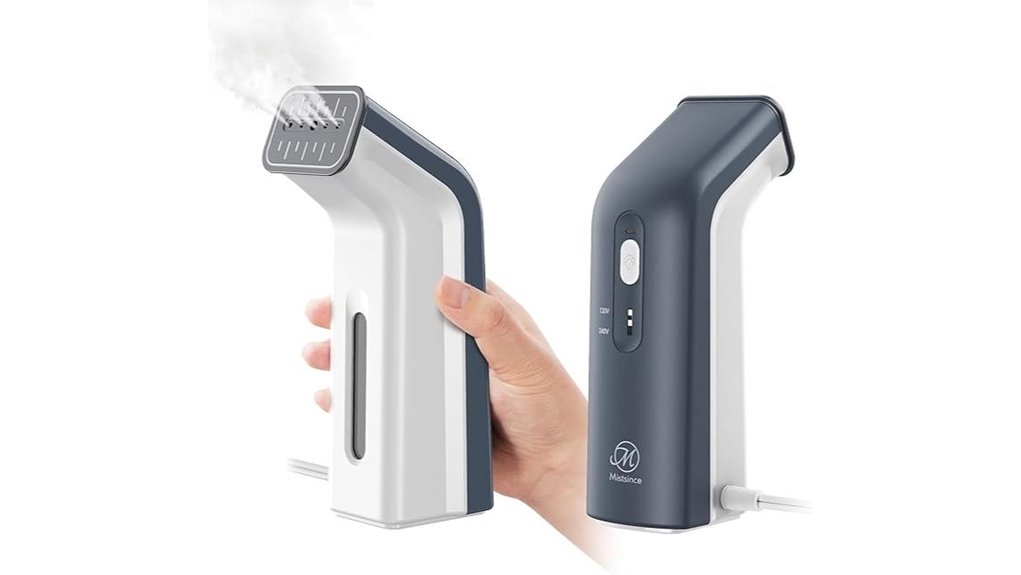 compact dual steam and iron device