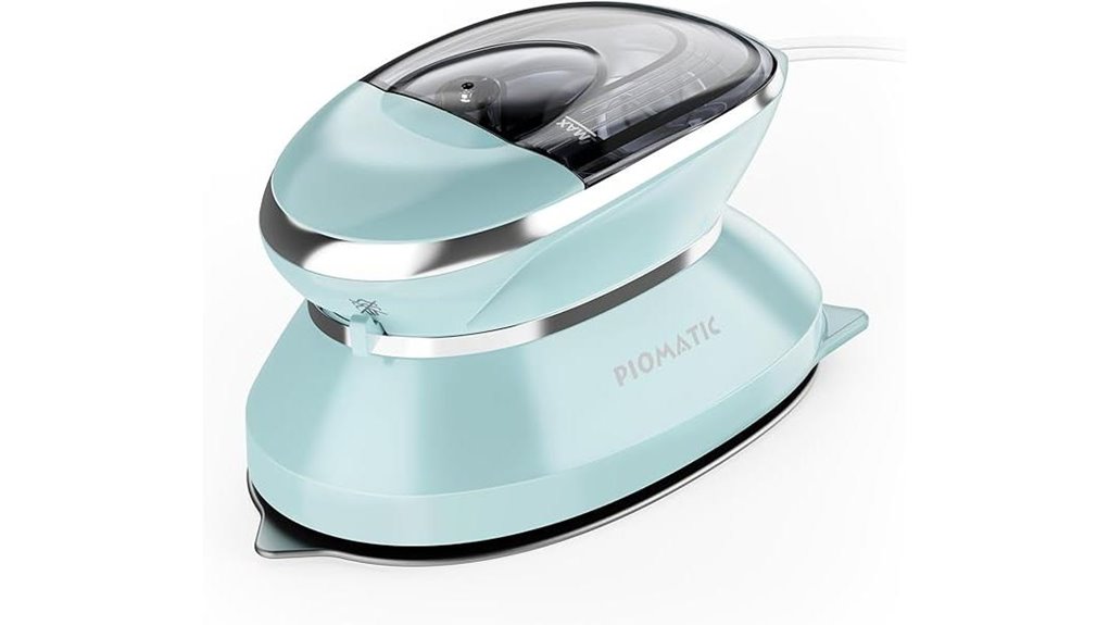 compact dual voltage nonstick travel iron