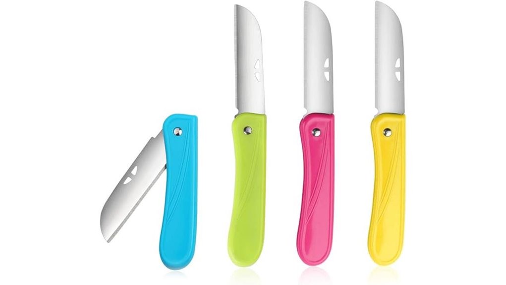 compact foldable 4 piece paring set