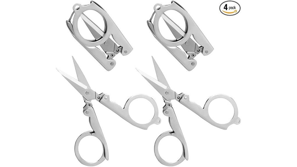 compact foldable stainless steel scissors