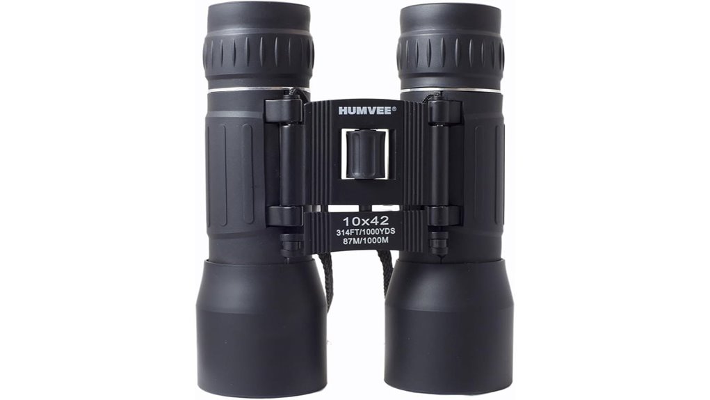 compact humvee 10x42 rubber binoculars