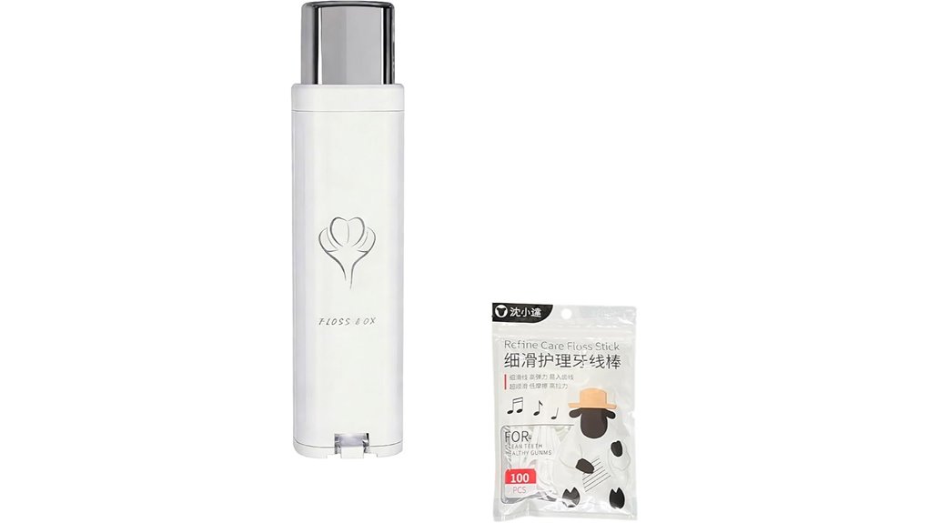 compact portable floss pick dispenser