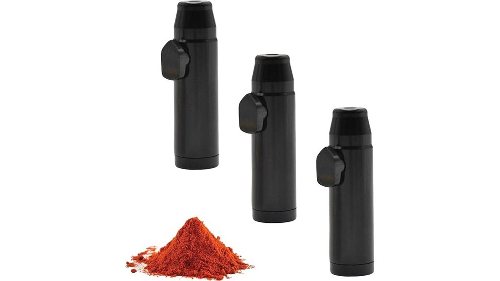 compact three piece seasoning shakers