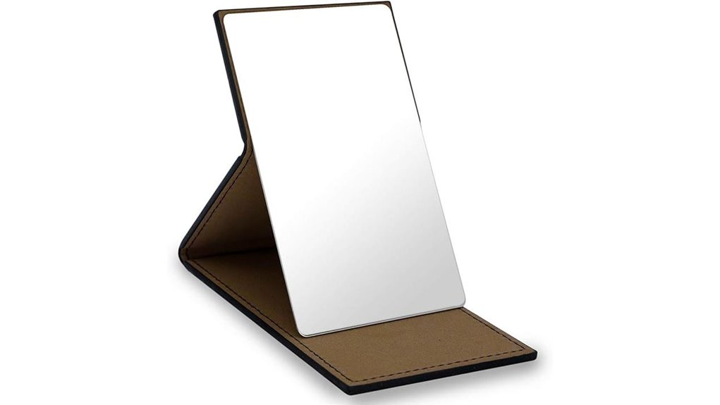 compact unbreakable stainless mirror