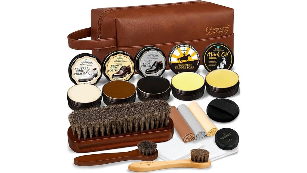 complete leather shoe care kit