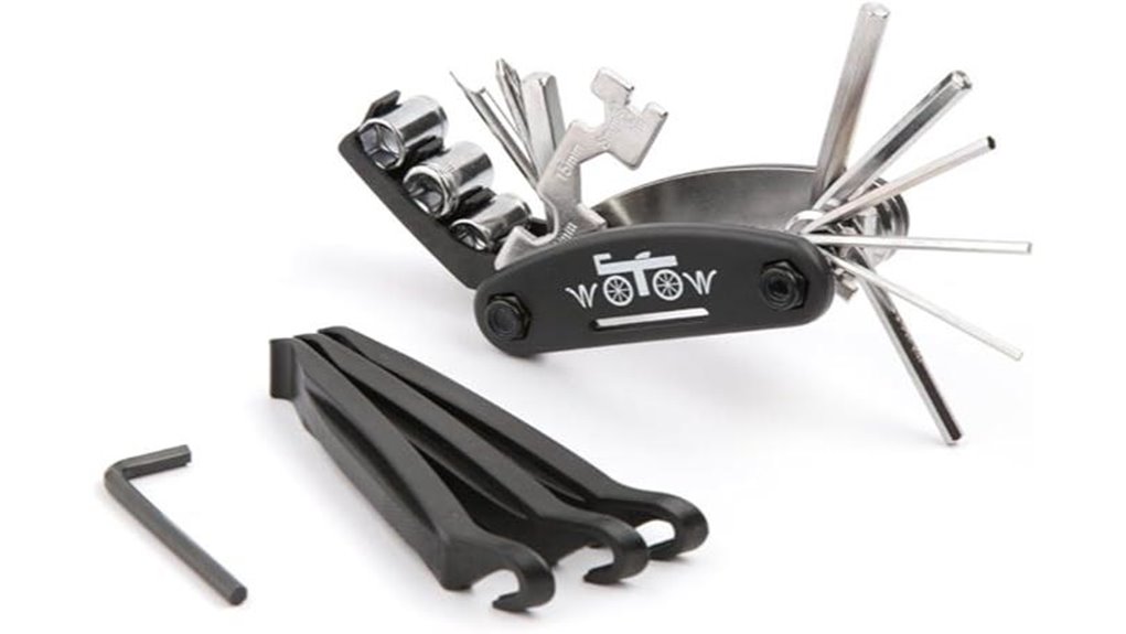 comprehensive 16 piece bicycle multitool