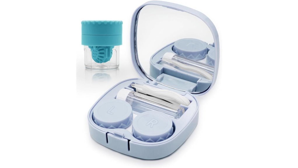 contact lens kit with mirror