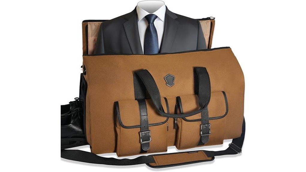 convertible 2 in 1 garment duffle