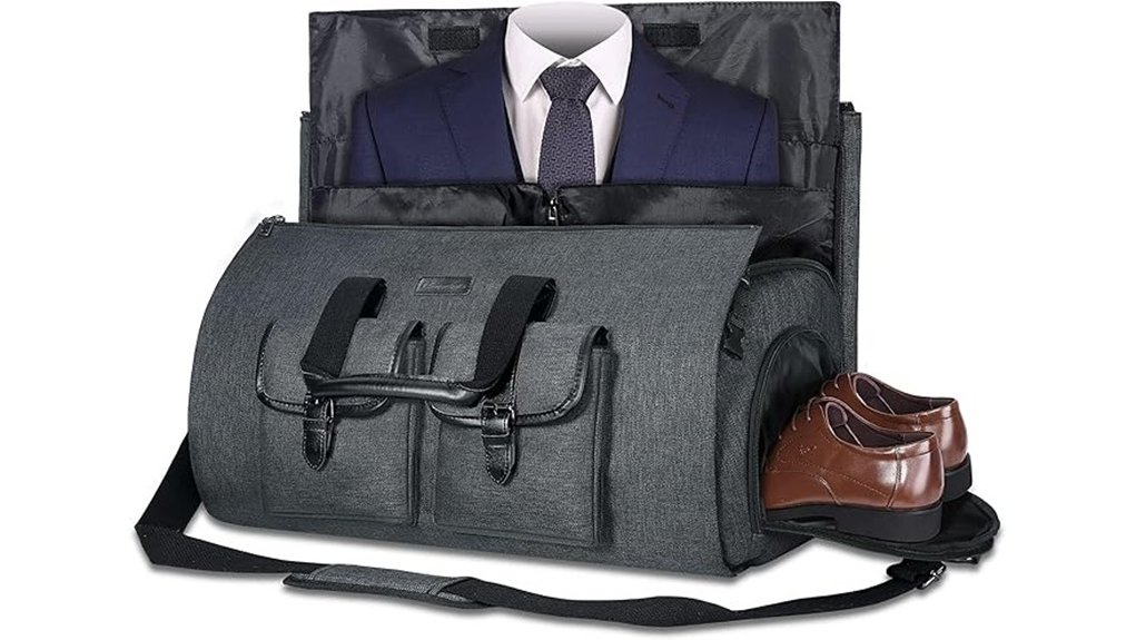 convertible duffel with shoe compartment